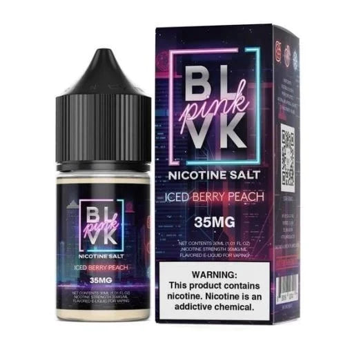 BLVK Pink Series Nicotine Salt - Iced Peach Berry