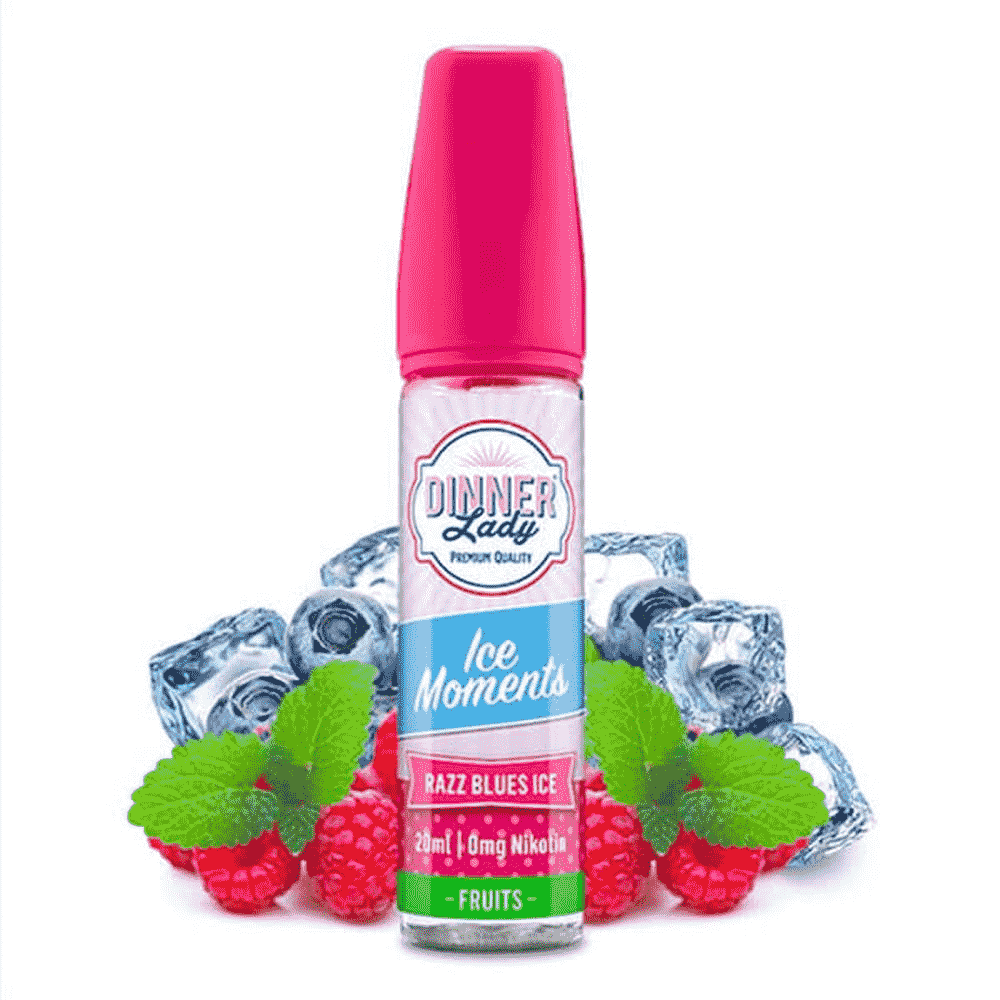 Dinner Lady Ice Moments E Liquid - Razz Blues