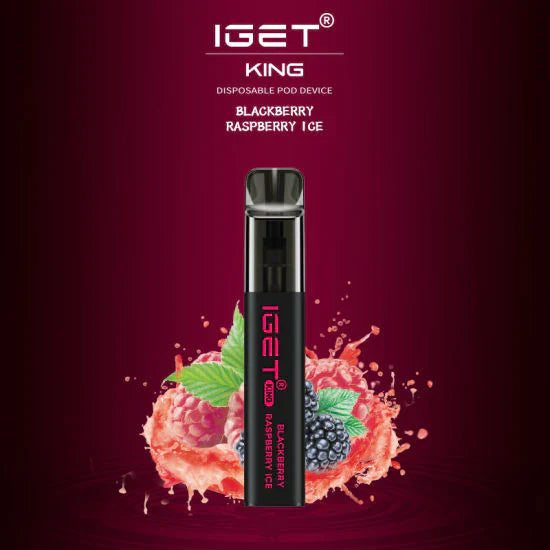 IGET King Vape - Blackberry Raspberry Ice (2600 Puffs)