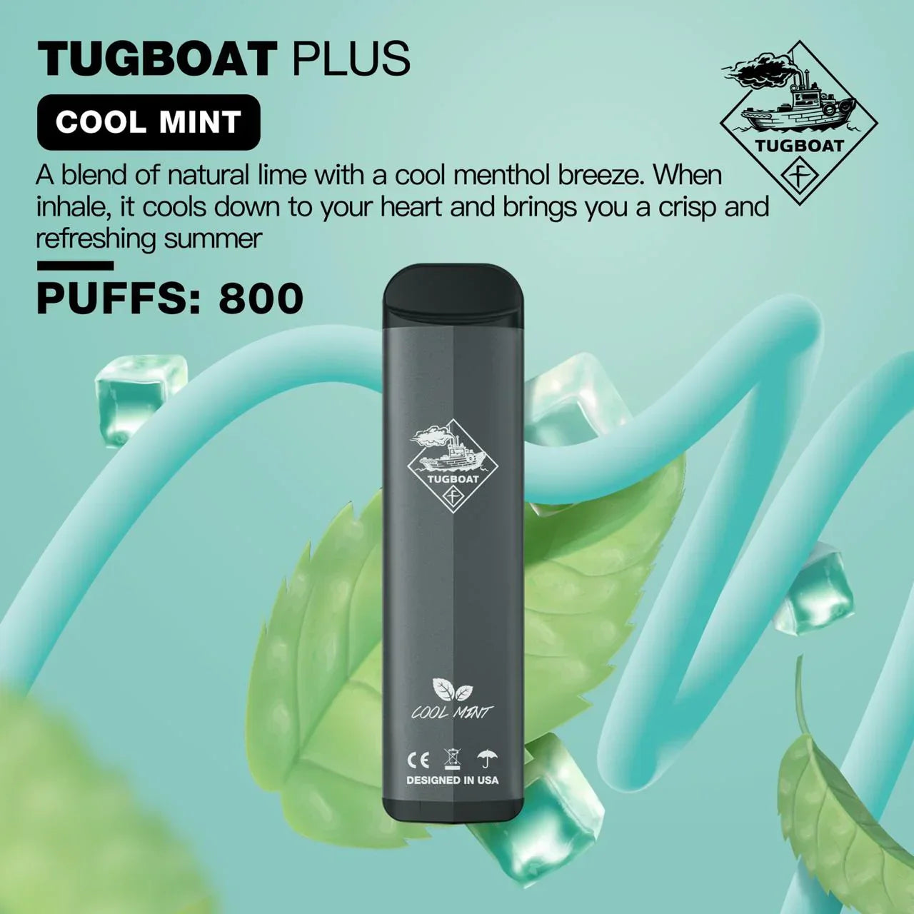 Tugboat Plus Cool Mint Vape