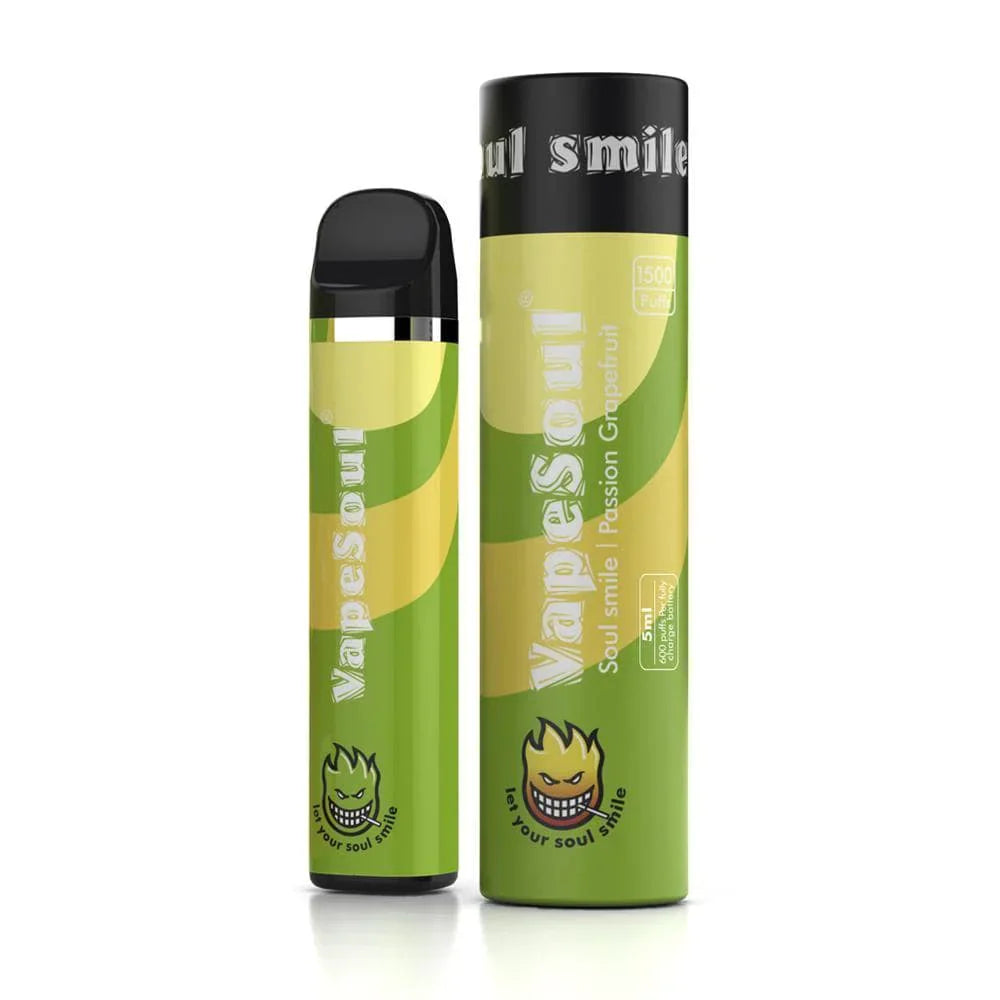 VapeSoul Smile II Passion Grapefruit (1500 Puffs)