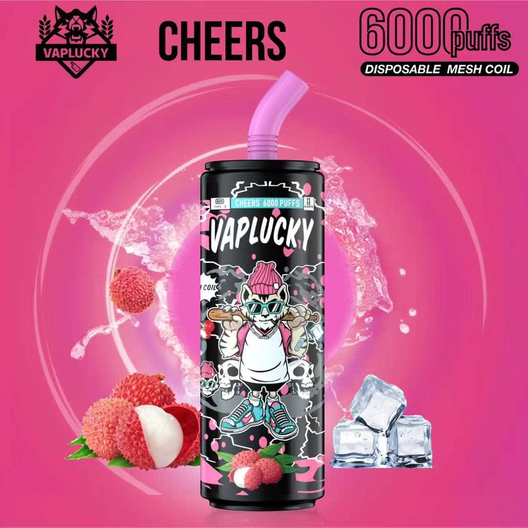 Vaplucky Cheers - Lychee (6000 Puffs)