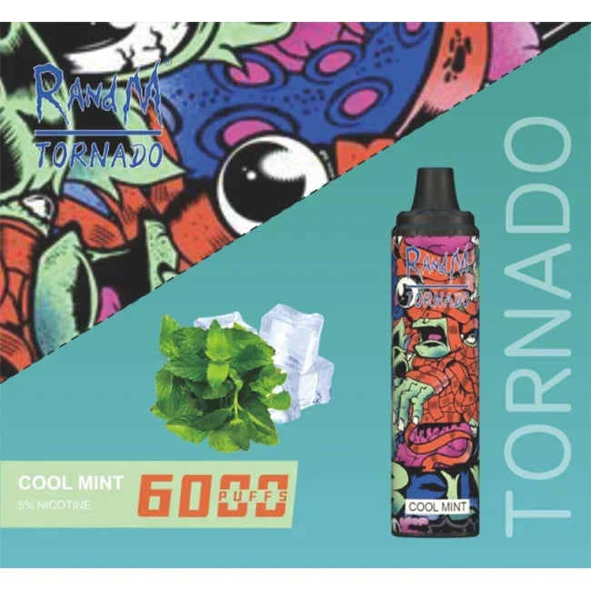 Tornado R&M Disposable Cool Mint (6000 Puffs)