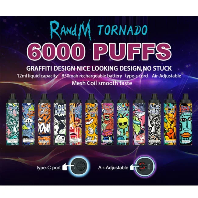 Tornado R&M Disposable Fruit Fusion (6000 Puffs)