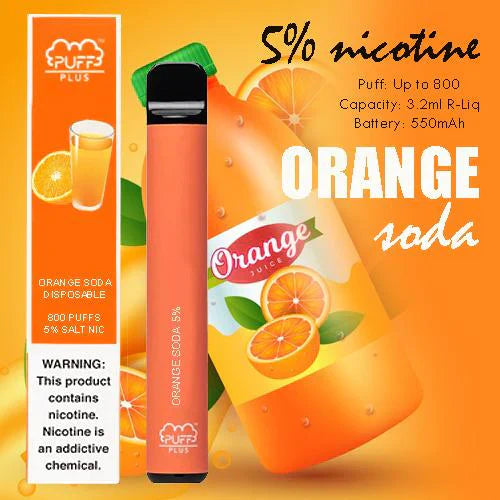 Puff Plus Orange Soda (800 Puffs)