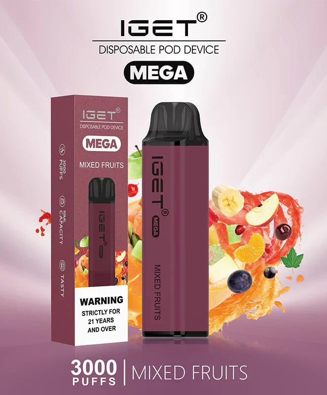 IGET Mega Mixed Fruits (3000 Puffs)