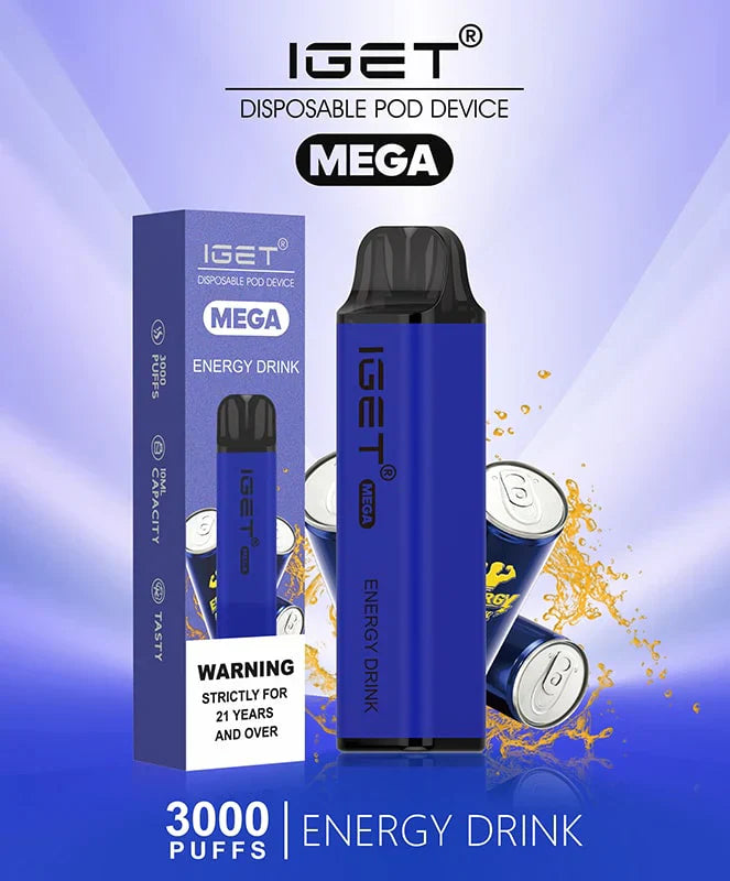 IGET Mega Energy Drink (3000 Puffs)