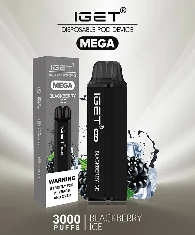 IGET Mega Blackberry Ice (3000 Puffs)