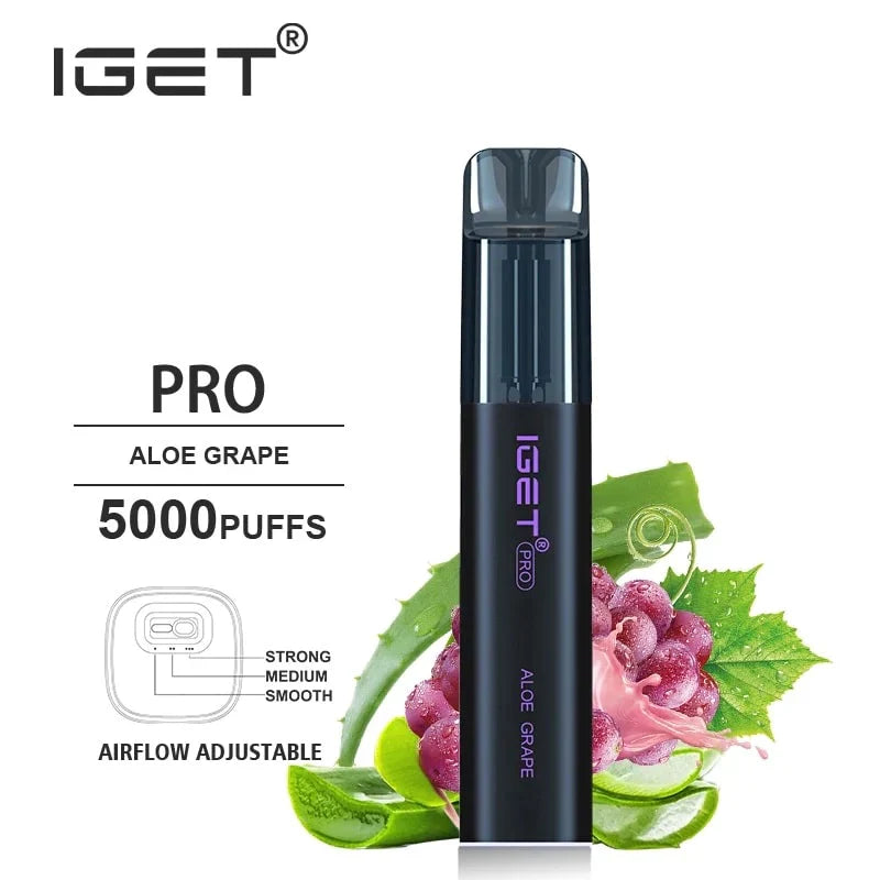 IGET PRO - Aloe Grape (5000 Puffs)