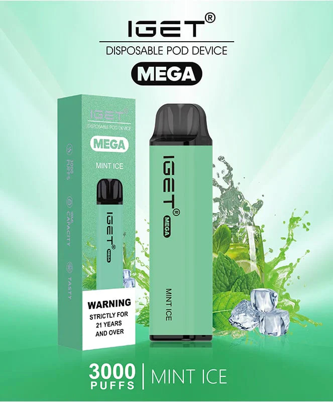 IGET Mega Mint Ice (3000 Puffs)