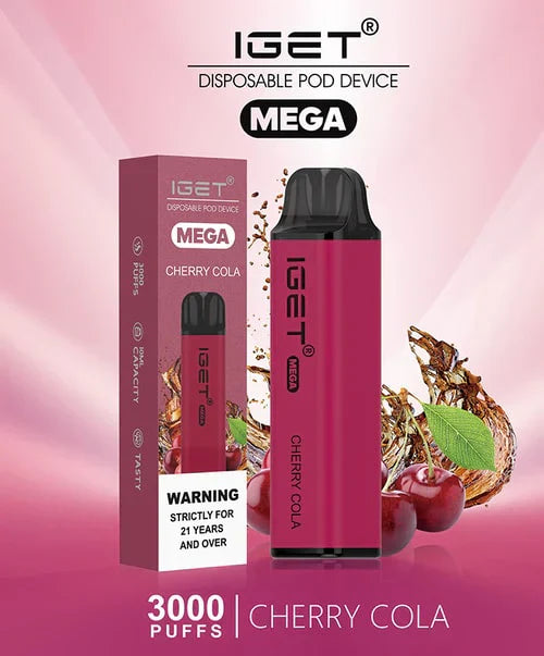 IGET Mega Cherry Cola (3000 Puffs)