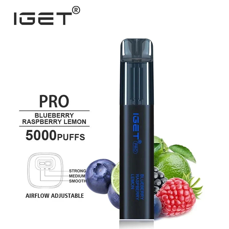 IGET PRO - Blueberry Raspberry Lemon (5000 Puffs)