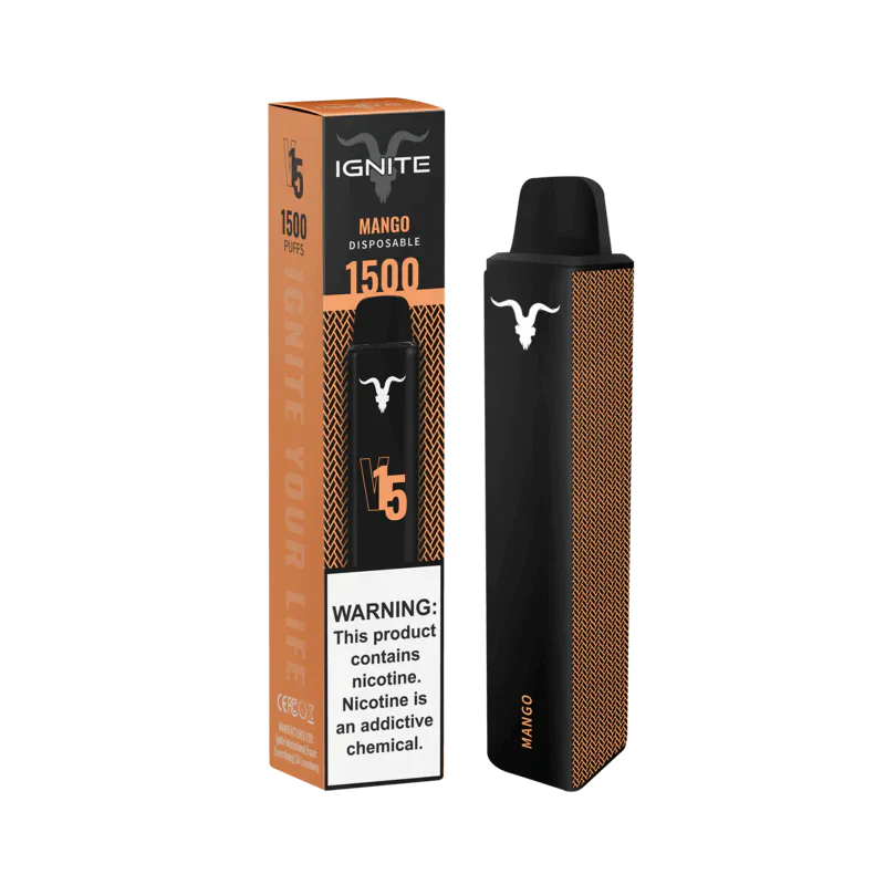 Ignite V15 Vape Pen Mango (1500 Puffs)