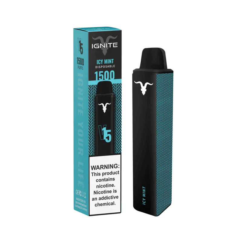 Ignite V15 Vape Pen Icy Mint (1500 Puffs)