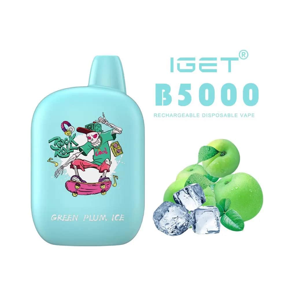 IGET B5000 - Green Plum Ice (5000 Puffs)