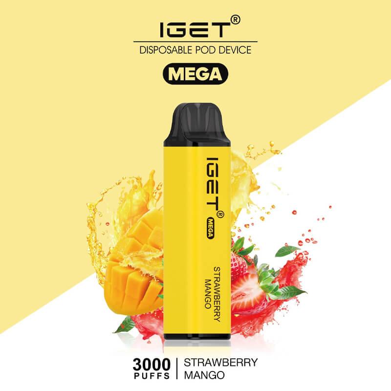 IGET Mega Strawberry Mango (3000 Puffs)